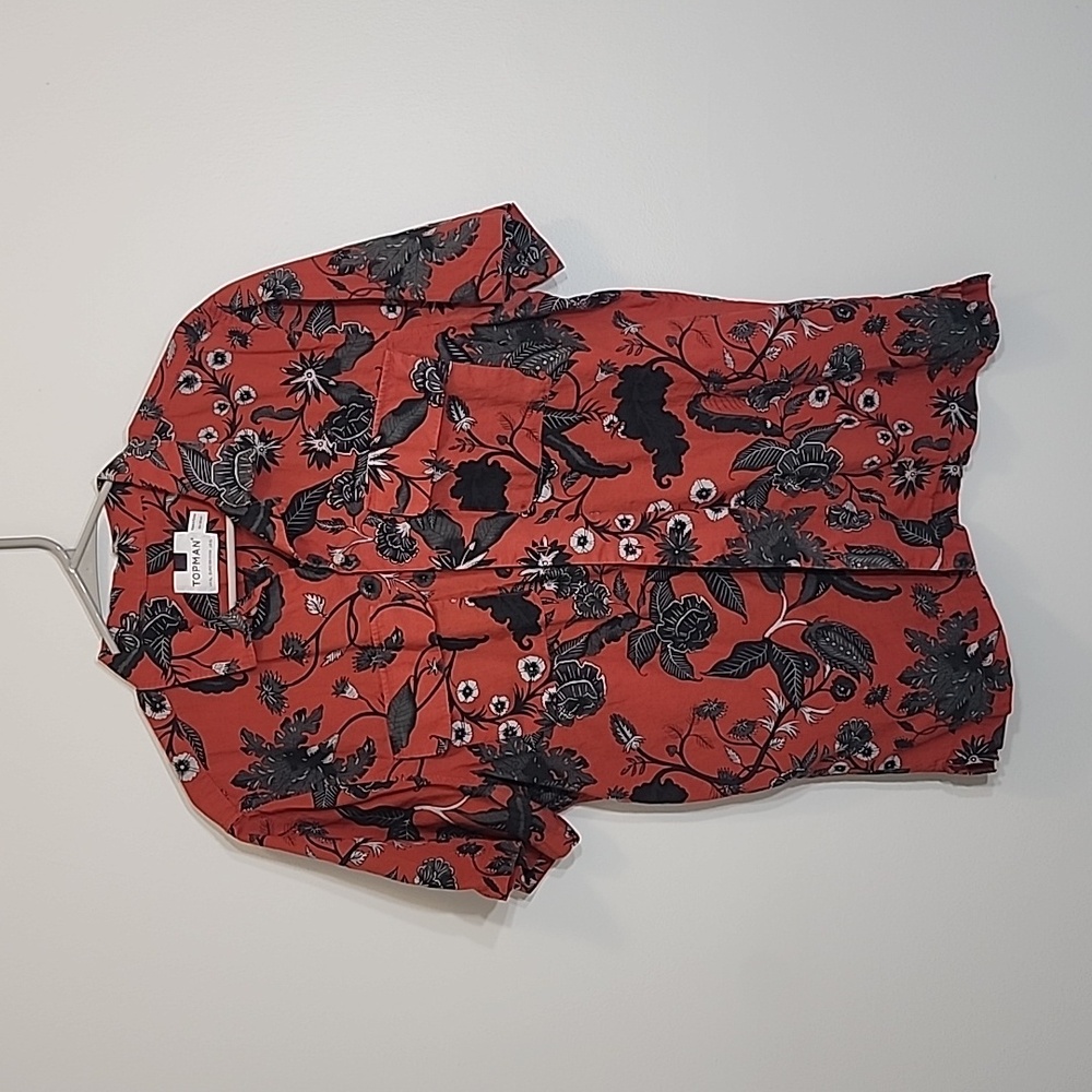 TOPMAN short sleeve button-down shirt.